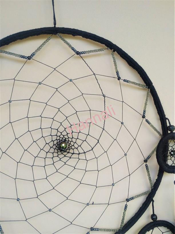 Lapač snů - Ø33 cm - černý